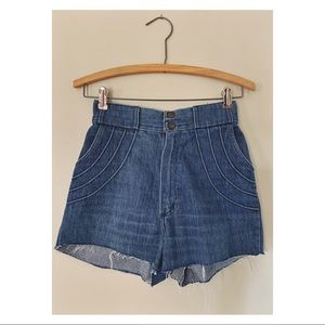 Unique Vintage High Rise Wrangler Denim Shorts